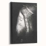 Veiled Elegance Gothic Canvas – Mysterious Lady Gothic Wall Art Decor
