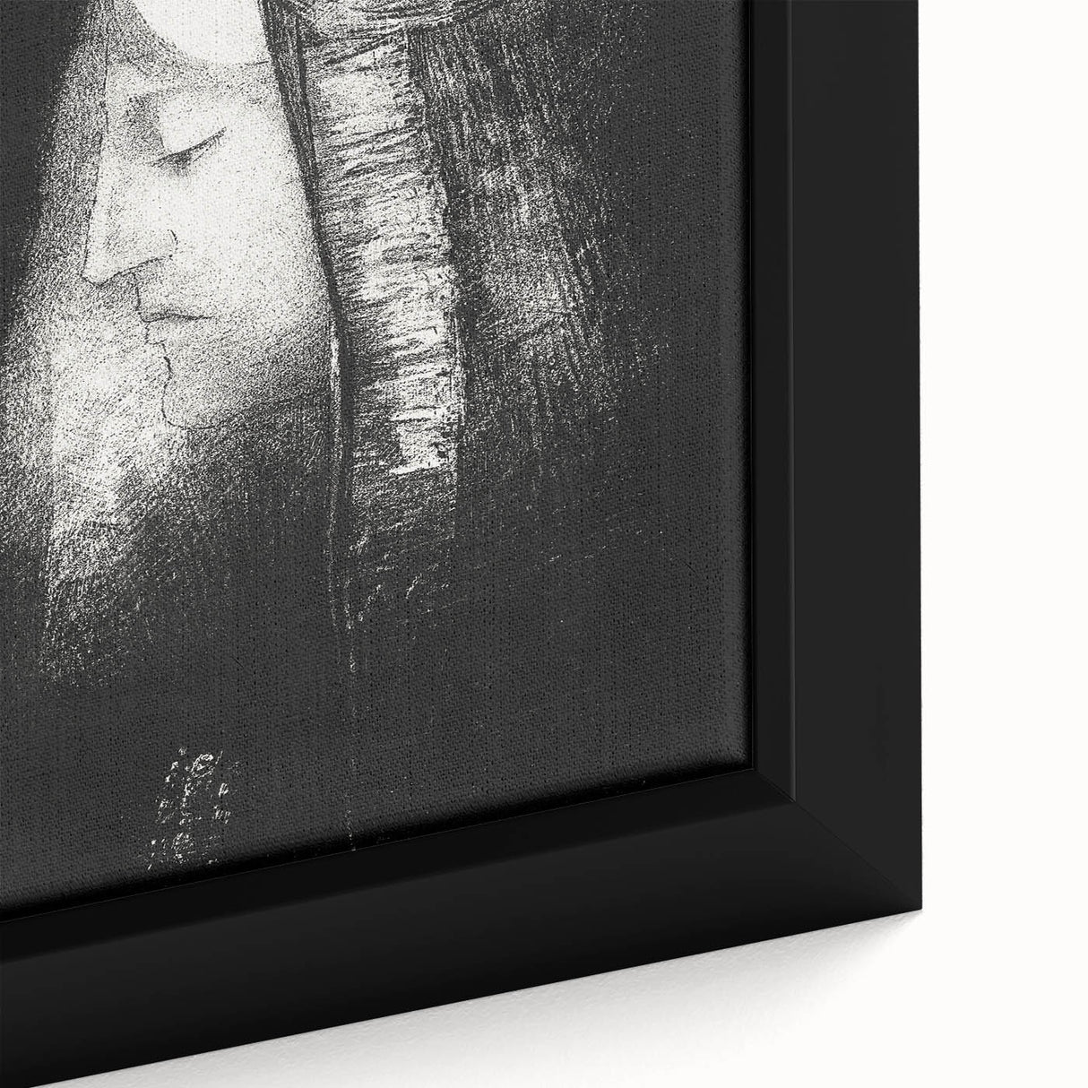 Veiled Elegance Gothic Canvas – Mysterious Lady Gothic Wall Art Decor