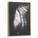 Veiled Elegance Gothic Canvas – Mysterious Lady Gothic Wall Art Decor