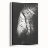 Veiled Elegance Gothic Canvas – Mysterious Lady Gothic Wall Art Decor
