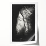 Veiled Elegance Gothic Canvas – Mysterious Lady Gothic Wall Art Decor