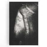 Veiled Elegance Gothic Canvas – Mysterious Lady Gothic Wall Art Decor