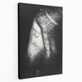 Veiled Elegance Gothic Canvas – Mysterious Lady Gothic Wall Art Decor