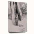 Shadowy Gothic Figure in the Forest - Vintage Gothic Wall Art Print