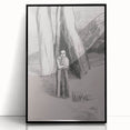 Shadowy Gothic Figure in the Forest - Vintage Gothic Wall Art Print