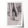 Shadowy Gothic Figure in the Forest - Vintage Gothic Wall Art Print