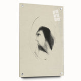 Medieval Gothic Portrait Sketch - Mysterious Figure - Gothic Wall Art