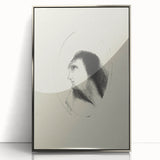 Medieval Gothic Portrait Sketch - Mysterious Figure - Gothic Wall Art