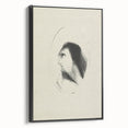 Medieval Gothic Portrait Sketch - Mysterious Figure - Gothic Wall Art