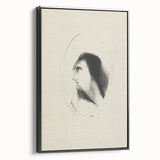 Medieval Gothic Portrait Sketch - Mysterious Figure - Gothic Wall Art