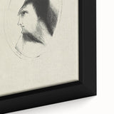 Medieval Gothic Portrait Sketch - Mysterious Figure - Gothic Wall Art