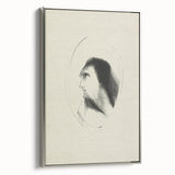 Medieval Gothic Portrait Sketch - Mysterious Figure - Gothic Wall Art