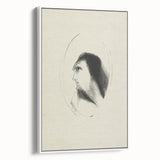 Medieval Gothic Portrait Sketch - Mysterious Figure - Gothic Wall Art