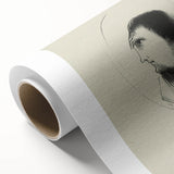 Medieval Gothic Portrait Sketch - Mysterious Figure - Gothic Wall Art