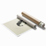 Medieval Gothic Portrait Sketch - Mysterious Figure - Gothic Wall Art