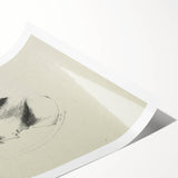 Medieval Gothic Portrait Sketch - Mysterious Figure - Gothic Wall Art