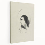 Medieval Gothic Portrait Sketch - Mysterious Figure - Gothic Wall Art