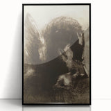 Medieval Gothic Artwork - Dark Horse and Figure - Gothic Wall Art Print