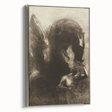 Medieval Gothic Artwork - Dark Horse and Figure - Gothic Wall Art Print