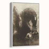 Medieval Gothic Artwork - Dark Horse and Figure - Gothic Wall Art Print