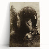 Medieval Gothic Artwork - Dark Horse and Figure - Gothic Wall Art Print