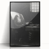 Gothic Wall Art | Dark Academia Art Print of Scholar Reading