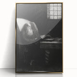 Gothic Wall Art | Dark Academia Art Print of Scholar Reading