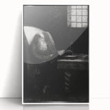 Gothic Wall Art | Dark Academia Art Print of Scholar Reading