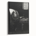 Gothic Wall Art | Dark Academia Art Print of Scholar Reading
