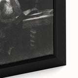 Gothic Wall Art | Dark Academia Art Print of Scholar Reading