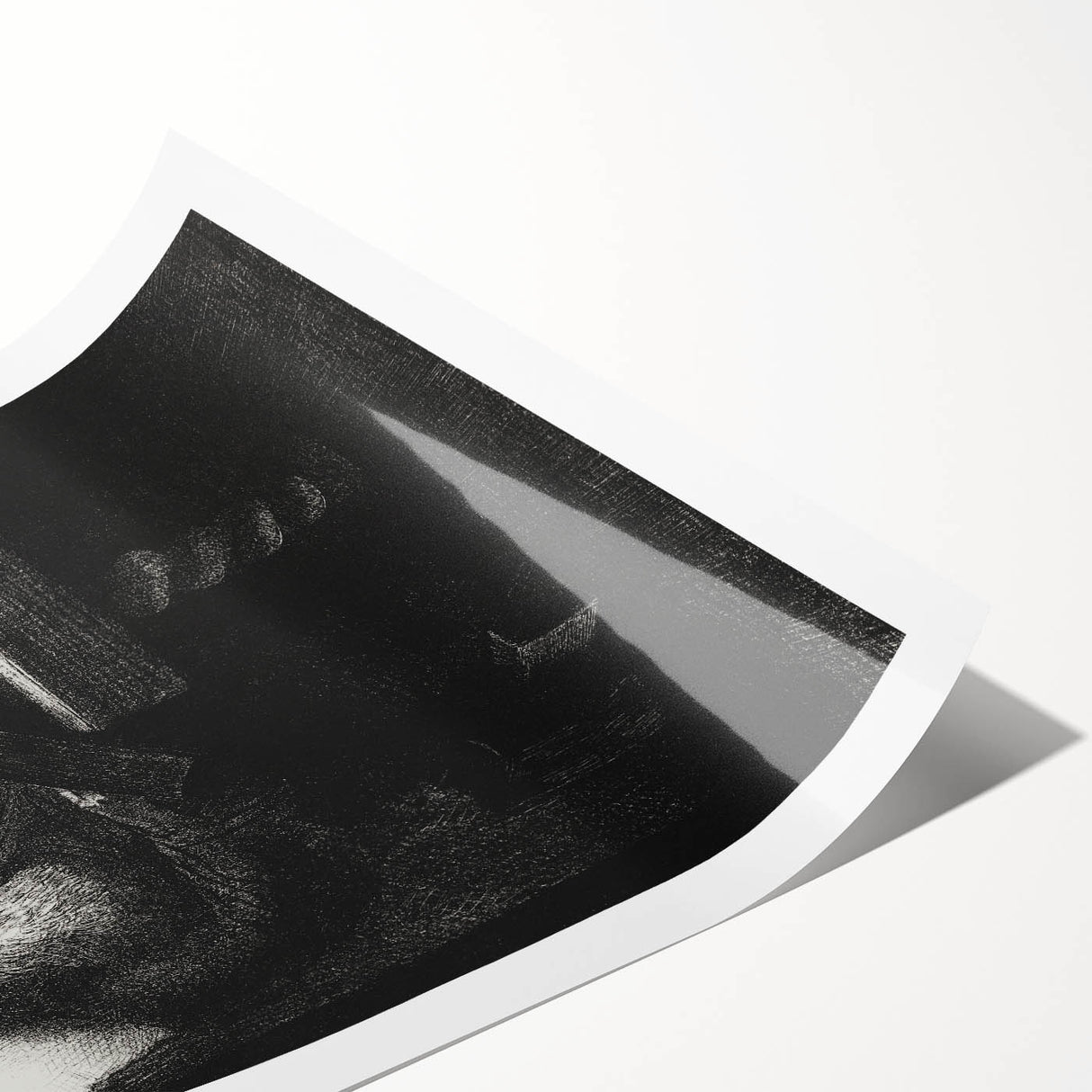 Gothic Wall Art | Dark Academia Art Print of Scholar Reading
