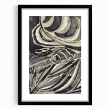Gothic Wall Art | Abstract Snake and Curved Patterns Gothic Print