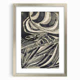 Gothic Wall Art | Abstract Snake and Curved Patterns Gothic Print