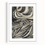 Gothic Wall Art | Abstract Snake and Curved Patterns Gothic Print