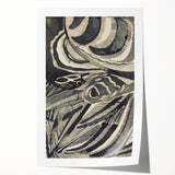 Gothic Wall Art | Abstract Snake and Curved Patterns Gothic Print
