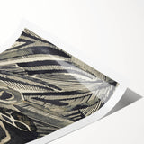 Gothic Wall Art | Abstract Snake and Curved Patterns Gothic Print