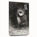 Medieval Gothic Canvas with Mysterious Eye Design – Vintage Gothic Prints