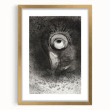 Medieval Gothic Canvas with Mysterious Eye Design – Vintage Gothic Prints