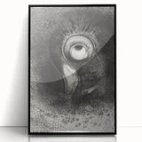 Medieval Gothic Canvas with Mysterious Eye Design – Vintage Gothic Prints