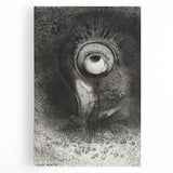 Medieval Gothic Canvas with Mysterious Eye Design – Vintage Gothic Prints