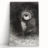 Medieval Gothic Canvas with Mysterious Eye Design – Vintage Gothic Prints