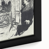 Dark Cityscape and Raven Print - Mysterious Gothic Wall Art Decor
