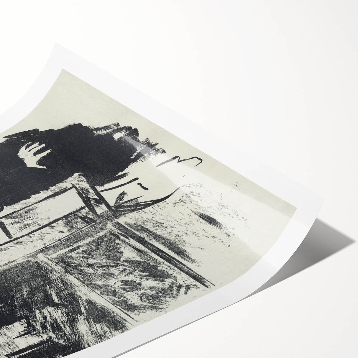 Dark Cityscape and Raven Print - Mysterious Gothic Wall Art Decor