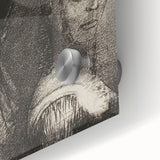 Gothic Wall Art: Dark Mystical Figure and Raven in Vintage Gothic Print