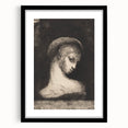 Medieval Gothic Canvas: Mysterious Female Figure in Dark Gothic Art