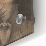 Gothic Artworks: Mysterious Portrait of a Medieval Figure in Dark Tones