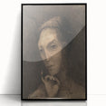 Gothic Artworks: Mysterious Portrait of a Medieval Figure in Dark Tones