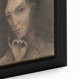 Gothic Artworks: Mysterious Portrait of a Medieval Figure in Dark Tones