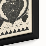 Gothic Wall Art: Dark Floral Motif with Vintage Gothic Heart Design