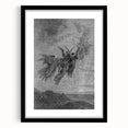 Angels Ascending Print - Mystical Gothic Celestial Wall Art Decor